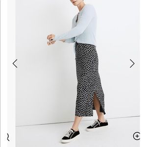 Madewell midi slip skirt woodcut flowers size 00